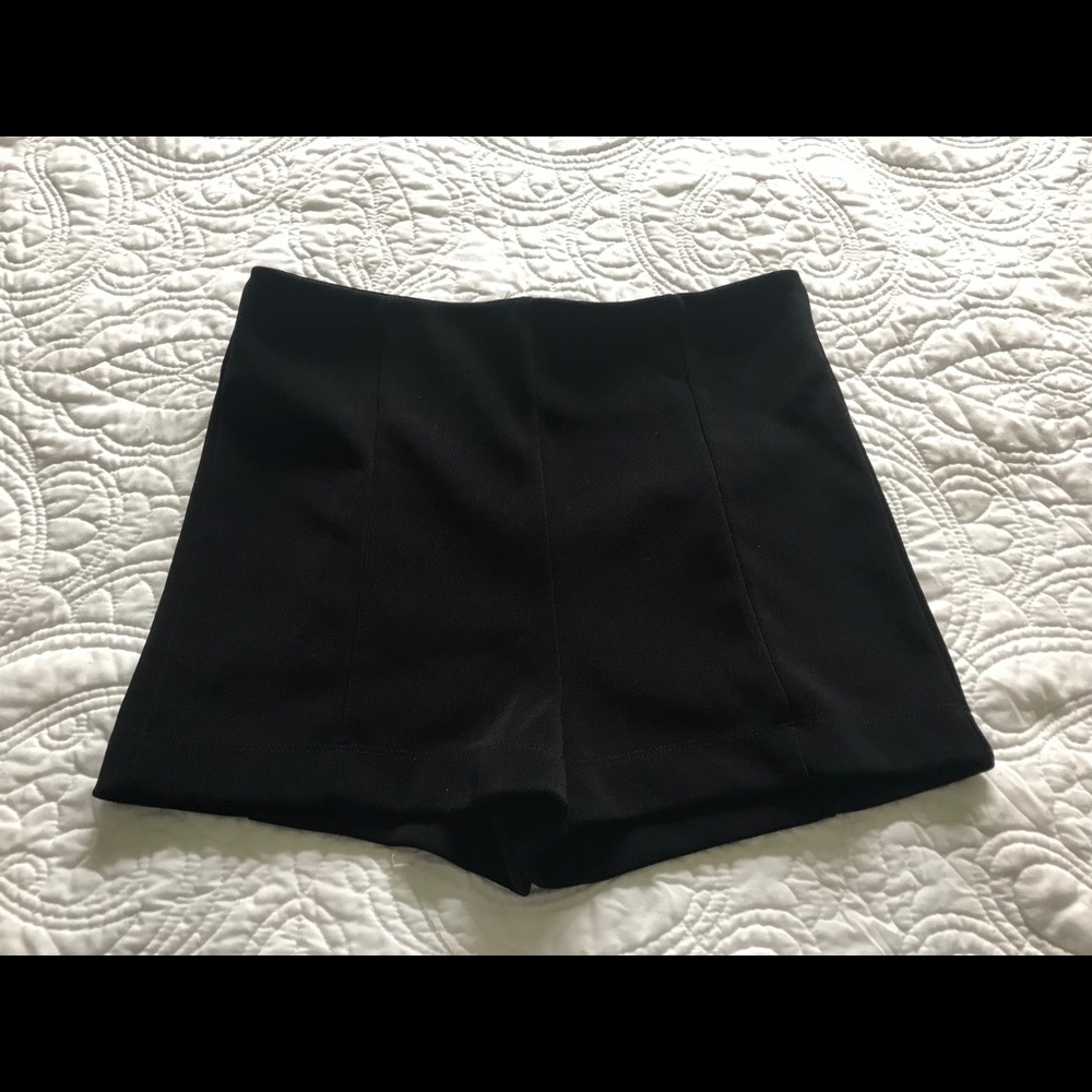 Black high waisted shorts
